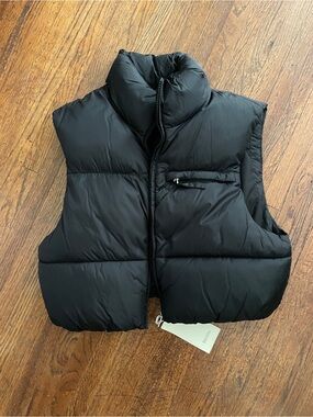 Bershka Black Quilted Puffer Vest
